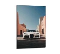 JIYAYCU Super Car Poster Chiron Race Car Decorative Painting Canvas Art Picture 24x36inch(60x90cm)