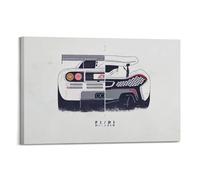 JIYAYCU Super Car Poster P1 Sport Car Evolution History Decorative Painting Canvas Art Picture 24x36inch(60x90cm)
