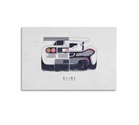 JIYAYCU Super Car Poster P1 Sport Car Evolution History Decorative Painting Canvas Art Picture 24x36inch(60x90cm)