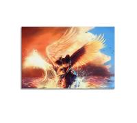 JIYAYCU Vintage Angel Poster Angels in The Water Decorative Painting Canvas Art Picture 24x36inch(60x90cm)