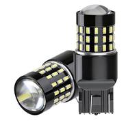 Jiyeo 2Pack W21W T20 LED Bulb for 7443 7440,Super Bright 6000K White Replacement 12V-24V Use for Auto LED Reverse Light DRL Daytime Running Lights Brake Turn Signal DRL Tail Lights for 7441 7444 992