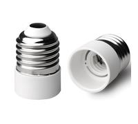 Jiyeo 3Pcs E27 to E14 Socket Converter ES to SES Adapter Lamp Base Heat Resistant for LED Incandescent CFL Bulbs Easy Installation for Home Office DIY Lighting
