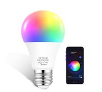 Jiyeo Bayonet Smart Bulb,15W Bluetooth Colour Changing Light Bulb E27 16 Million Colors Tunable White 2700K-6500K for Alexa and Google Home Remote Control by APP No Hub Required 1 Pack