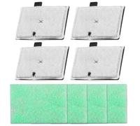 Jiyeo CF1 Filter Service Pack 4 Month Compatible with Interpet Internal CF1 Cartridge Filters Fish Tank Filter Cartridges Kit for Aquarium Replacement Pack (4 X Filter Cartridge, 4X Algaway Pads)