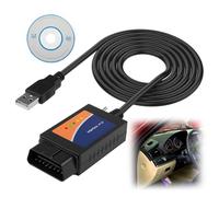 Jiyeo ELMconfig OBD2 Adapter USB Scanner with MS-CAN/HS-CAN Switch,OBDII Coding Reader Diagnostic Reader Scan Tool for Car Diagnostic Interface Auto Fault Ford and Lincoln Mazda Mercury Series