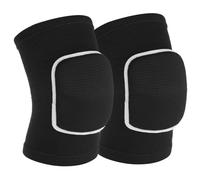 JIYIN 1 Pair Elbow Pads with Thicken Sponge Pad, Black Breathable Protective Volleyball Elbow Pads Fitness Arm Knee Protector Volleyball Sponge Support for Kids Men Women Elderly
