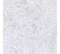 JIYIN 100g White Shredded Tissue Paper for Gift Boxes Stuffing, Soft Raffia Gifts Filler Paper Shreds Packaging Filler Material for Gift Baskets and Bags Suitable Party Easter Christmas Father's Day