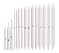 JIYIN 15Pcs Blending Stumps for Drawing, Tortillions Blending Sticks Blending Pencil Oil Pastel for Beginner Drawing, Paper Art Blenders Shading Paper Stumps for Artist Charcoal Sketch Drawing Tools
