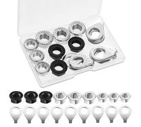 JIYIN 18 Pcs Bike Nuts and Safety Washers, M8 M9.5 M10 Bicycle Axle Nuts Kit, Mountain Bike Accessories Wheel Retaining Bicycle Hook Hub Parts for Front and Rear Bikes Wheel Mountain Road