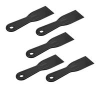 JIYIN 5 PCS Plastic Putty Knife, 2 Inch Black Flexible Plastic Paint Scraper Tool for Taping Drywall Wall Painting Putty Knife Set Plastic Spreader Spackle Tool for Spackling Patching