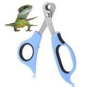 JIYIN Bearded Dragon Nail Clippers, Stainless Steel Blue Toe Clippers for Small Reptiles Safe Efficient Grooming Pet Tool with Precise Angled Edges for Bearded Dragon Cat Puppy Enthusiasts