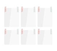 JIYIN Electrostatic Film for Dash Cam, 6 PCS 2 Sizes Clear Sticker Shield for Windshields with 2 PCS Double-Sided Adhesive Pad Reusable Weatherproof Static Cling Films for Mounting DashCam
