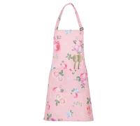JIYIN Floral Apron for Women, Adjustable Kitchen Aprons with 2 Pockets Vintage Cute Rose Floral Apron, Chef Bakers Aprons for Cooking Baking Gardening
