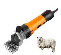 JIYINGHUI 1000W Sheep Shears Clippers, 2400RPM 6-Speed Adjustable Heavy Duty Electric Sheep Shears for Farm Livestock Grooming, Professional Thick Coat Clippers for Alpacas 5pieces
