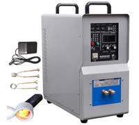 JIYINGHUI 15KW High Frequency Induction Heating Machine, 30-100KHz Output, 220V/110V Single Phase, IGBT Inverter System, Metal Heat Treatment & Melting Furnace (30-100KHz)