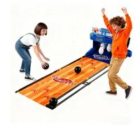 JIYINGHUI Electronic Bowling Alley Game with Automatic Reset Indoor Bowling Sports Console with LED Electronic Scoreboard Lighting Simulation Sound Effect for Children and Adults 3.5m/11.48ft