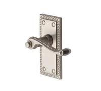 Jiyo.Outdoor Georgian Lever Latch Handle Brushed Chrome