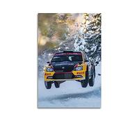 JIYUN Performance Car Poster Skoda Fabia R4 Uganda Rally Poster Decorative Painting Canvas Wall Posters And Art Picture Print Modern Family Bedroom Decor Posters 16x24inch(40x60cm)