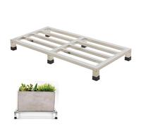 JiyYoar Heavy Duty Stainless Steel Dunnage Rack - Commercial Pallet Rack Floor Shelf for Restaurant Kitchen, Food Service, Fridge Air Conditioner Base Stand,Warehouse (50 * 80 * 10)