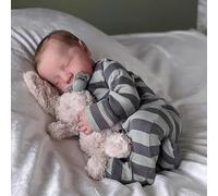 JIZHI Reborn-Baby Dolls Boy 20 Inch Lifelike Realistic Newborns Real Life Babies Doll That Look Real Softness Sleeping Newborn Rerbons Full Silicone Vinyl Body Close Eyes