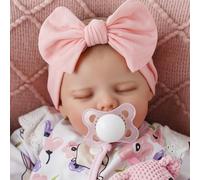 JIZHI Reborn Dolls 17 Inch Realistic Sleeping Newborn Baby Handmade