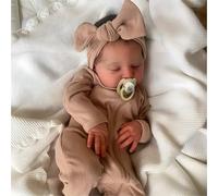 JIZHI Reborn Dolls 20 Inch Reborn Babies Dolls Girls Realistic Baby Cloth Body Sleeping Reallife Newborn Look Real Lifelike Toddler Close Eyes