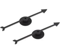 JIzian 2 Pcs Black Spinner Game Engaging Board Arrow Set Home and School Party Spinners Plastic Craft with Suction Cup Board Games Accessories