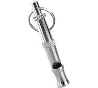 JIzian Stainless Steel Pets Whistle Adjustable Pet Training Sound Control Puppy Bark Whistles with Suspendable Key Chain Dogs Training and Behavior Aid Supplies