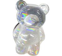 JIzian Transparent Bear Shape Expandable Collapsible Mobile Phone Grip Cute Stand Holder for Smartphone Tablet Cell Phone Accessories,Cell Phone Stands Easy Installation