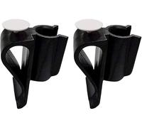 Jizlan 2Pcs Golf Club Holder, Golf Club Bag Accessories, Golf Club Bag Clips Holder Organizer Value Durable Plastic Black Putting Clip for Men Women Golfer Golf Accessories