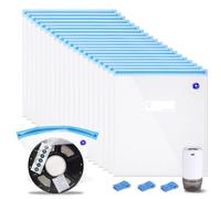 JIZZU 20PCS 3D Printer Filament Storage Bags with Auto Pump Moisture Proof, 34 x 30cm Filament Vacuum Storage Bags Kit Reusable, 3D Printer Filament Vacuum Bags Transparent for Keeping Filament Dry