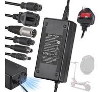 JIZZU Electric Scooter Charger 54.6V 2A, Mobility Scooter Chargers for 48V Li-ion Battery, Hoverboard Adapter, Electric Bike Fast Charger With 6 Connections for Balance Bike, Drifting Board, Unicycle