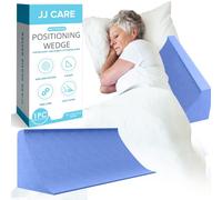 JJ CARE Bed Wedges & Body Positioners - 23.6 Inch, 30 Degree Curved Body Positioning Wedge Pillow for Side Sleeping, Foam Wedge Pillow for Bed Ridden with Pillow Case