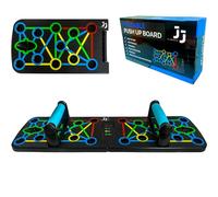 JJ Fitness Foldable Push Up Board, 17 in 1 Multi-function and Portable Home Workout, Training for Upper Body - Chest, Back, Triceps and Shoulders