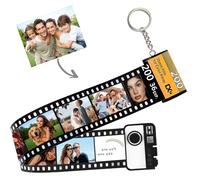 JJ GRADGOWN Personalised Camera Roll Film Keyring, Custom Keychain with Photo Text 10/15/20/25 Pcs, Memory Picture Christmas Gifts for Boyfriend, Lovers, Family, Best Friend (Camera)