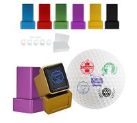 JJ GRADGOWN Personalised Golf Ball Stamp, Custom Stamp with Long-Lasting Vivid Color for Design with Logo Text, Durable Waterproof, Easy Markings,Gifts for Golfers in Practice, Friends (Style -2)