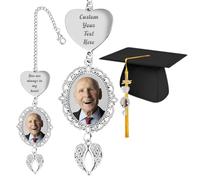 JJ GRADGOWN Personalized Graduation Cap Tassel Photo 2025 Charm Custom Graduation Hat Memorial Tassel Charm Customized Memorial Gifts Graduation Gifts for Women Men (Style 3)