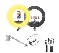 JJ JIANJIN Wall Mount Triangle Boom Arm 43.3inch/110cm, Ring Light Mount Support 180°Flexible Rotation for Studio Video Light, Monolight, Photography, Softbox, Reflector (18 INCH)