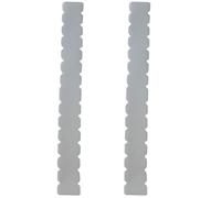 JJ LMS Padel Racquet Protector Pack of Two, Transparent Serrated 50 x 450 mm with Smooth Finish, Includes Padel Sticker