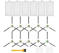 JJ Neumann Replacement Parts Accessories Compatible with Lefant M210 Pro Robot Vacuum Cleaner Replacement, 10 Side Brushes and 6 Filters