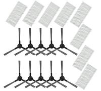 JJ Neumann Replacement Parts for MAMNV BR150/BR151, for ZCWA BR150/BR151, for MANVINS G20, for ONSON BR150/BR151, for GTTVO BR150/BR151 Robot Vacuum Cleaner 8 Filters + 10 Side Brushes Accessories