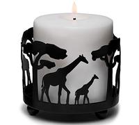JJ PRIME - Giraffe Candle Holder for Room Decor | Safari Animal Candle Holders For Living Room | Black Candle Holders - Candle Stand Home Decor Accessories Living Room (Giraffe Design), BR22009