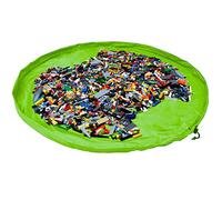 JJ PRIME - Toy Storage Bag | Large Bag Mat | Foldable Kids Storage Toys Organizer | Drawstring Bag Play Mat | Storage Ideas Fast Cleanup (150cm, Green)