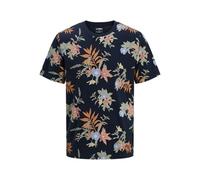 JJ REBEL Jrebbastian Flower AOP Tee SS O-Neck, Sky Captain, M