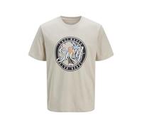 JJ REBEL Jrebbastian Flower Shape Tee SS O-Neck, Moonbeam, S