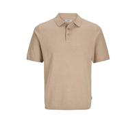 JJ REBEL Jrebcallum Knit Polo SS, Crockery, XL