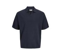 JJ REBEL Jrebcallum Knit Split Neck, Sky Captain, L