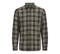 JJ REBEL Men's Jrebchase Check Shirt Ls, Forest Night, XS