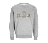 JJ REBEL Men's Jrebandrew Sweat Crew Neck Sweatshirt, Light Grey Melange, L