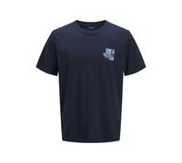 JJ REBEL Men's Jrebbloom Tee SS Crew Neck, Sky Captain, M